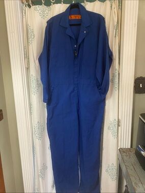 Red Kap Blue Coveralls Mechanics Painters Hipster Everyday - Size 46 Regular 838